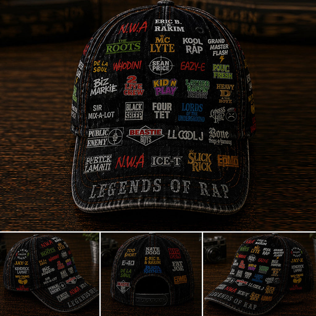 Personalized Legends of Rap Classic Cap Custom Hat for Music Lovers GradoCreations