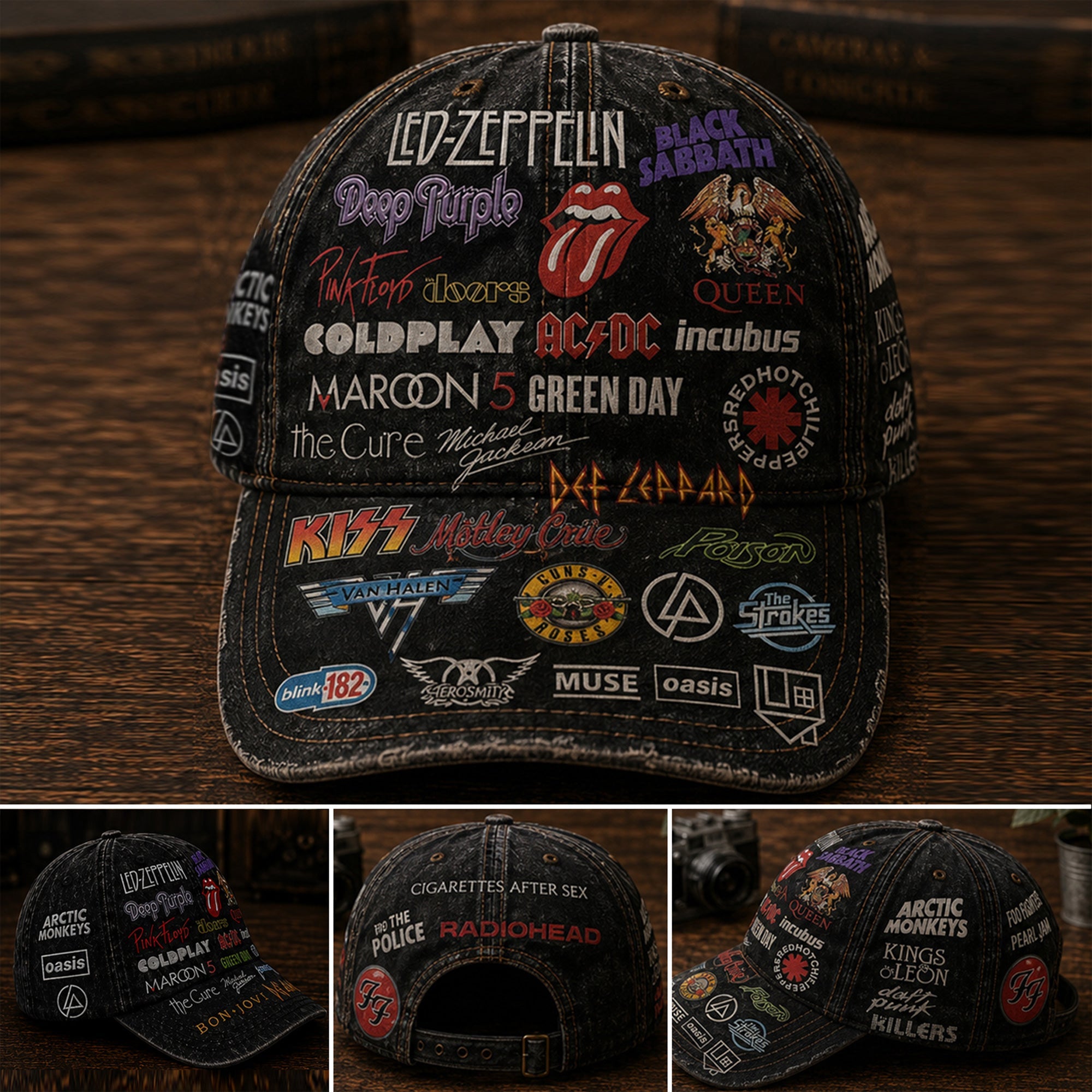 Personalized Classic Rock Legends Cap Custom Name Gift GradoCreations