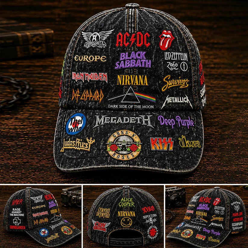 Personalized Classic Cap Rock Music Legends Edition for Fans Classic Cap GradoCreations