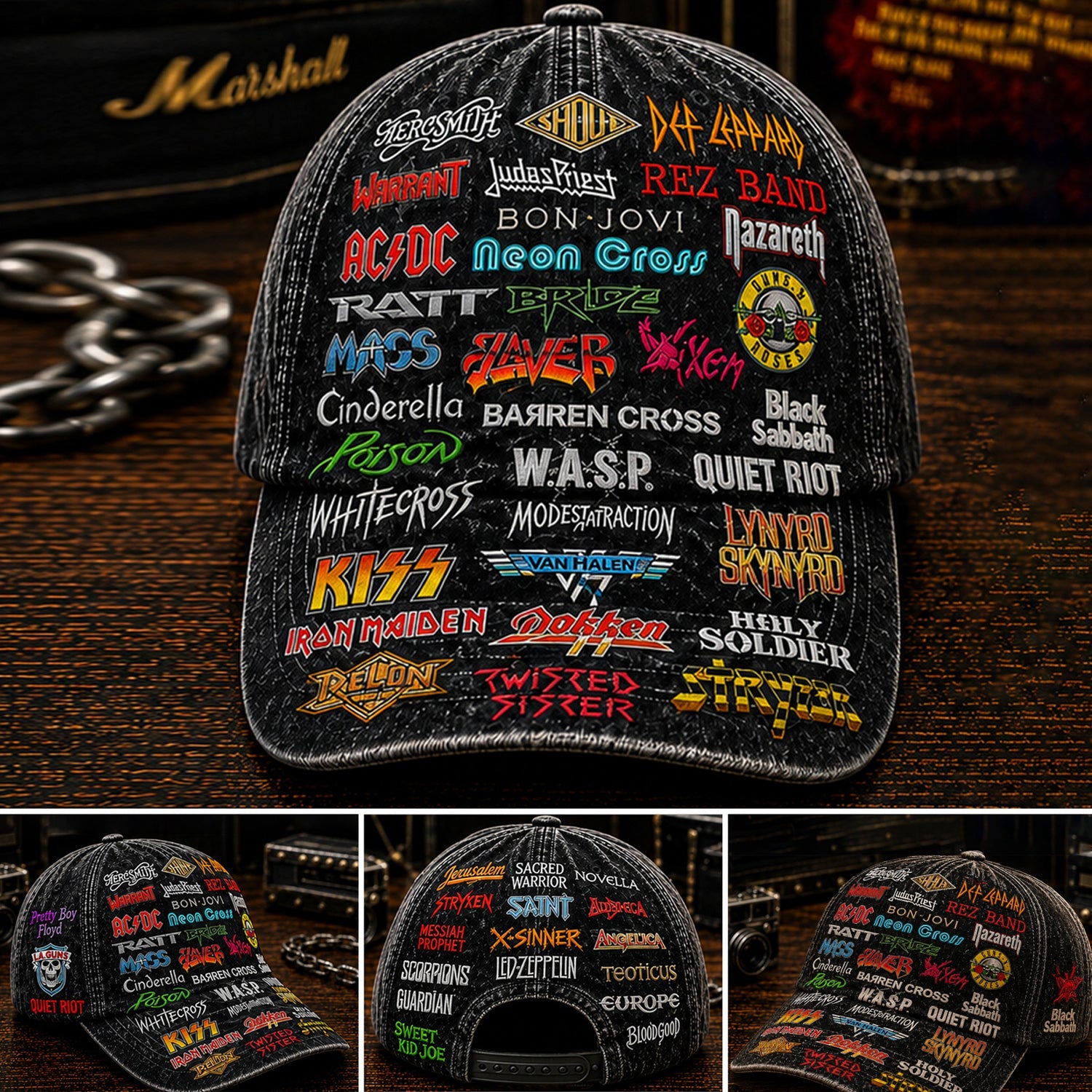 Personalized Classic Rock Legends Edition Cap Custom Design Gift GradoCreations
