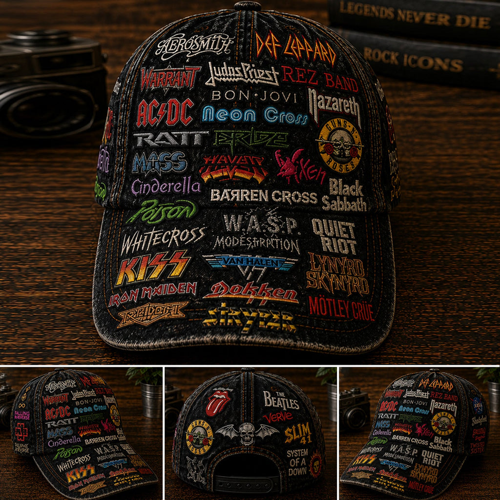 Personalized Classic Rock Cap Unique Gift for Music Lovers GradoCreations