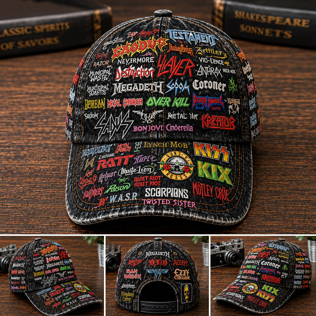 Personalized Classic Rock Legends Cap Custom Name Gift GradoCreations