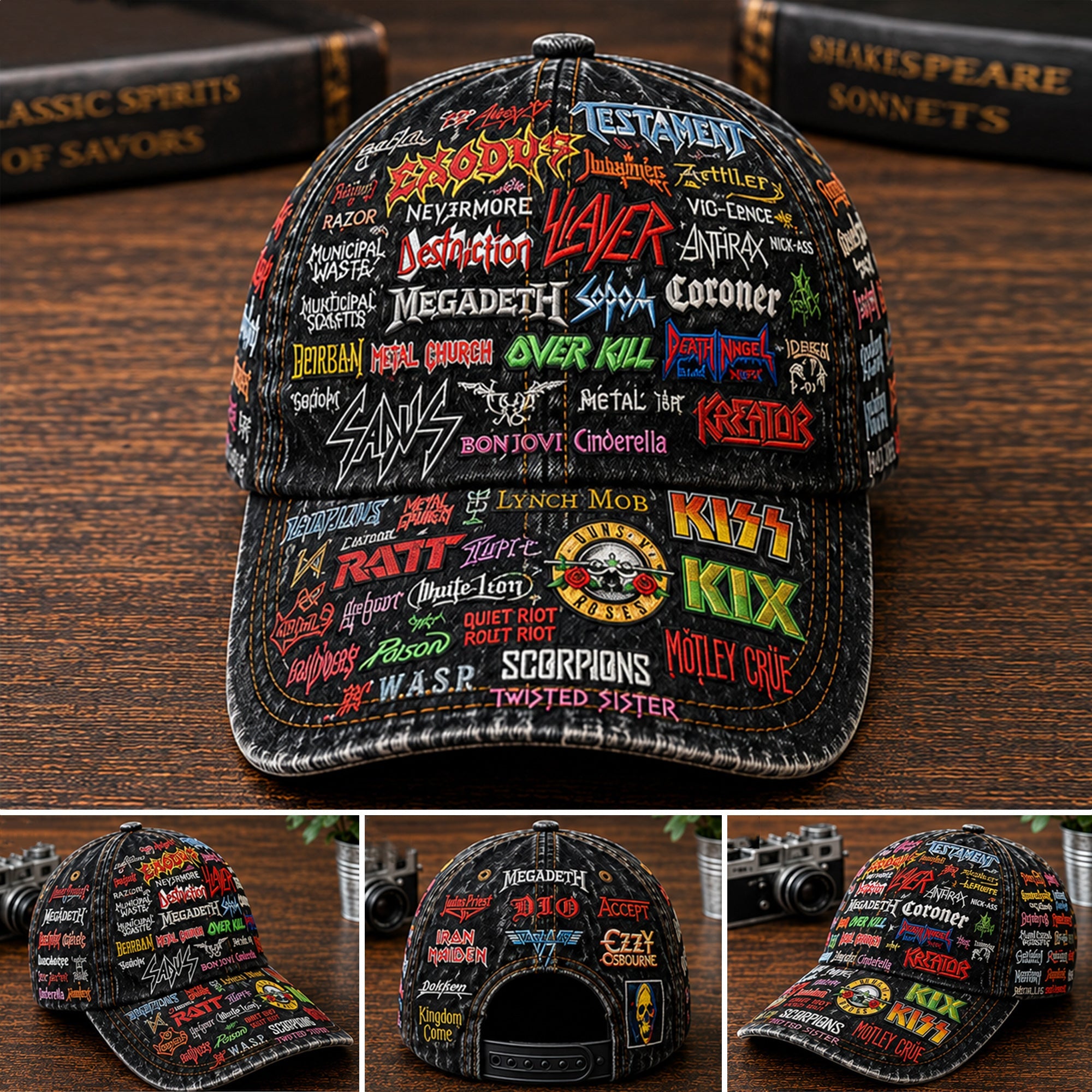 Personalized Classic Rock Legends Cap Custom Name Gift GradoCreations