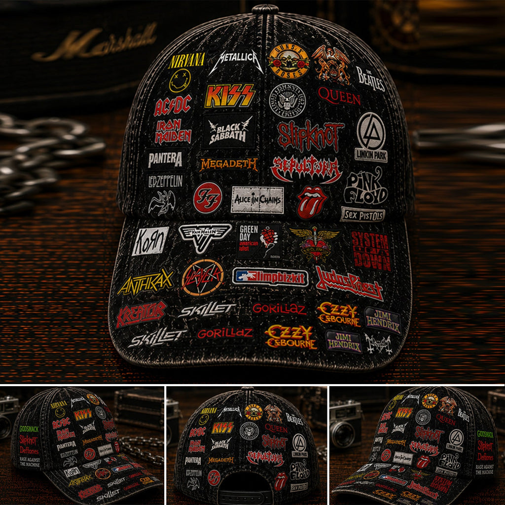 Personalized Classic Rock Legends Edition Cap for Music Lovers GradoCreations