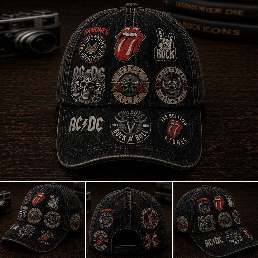 Personalized Rock Music Classic Cap with Legends Edition Design GradoCreations