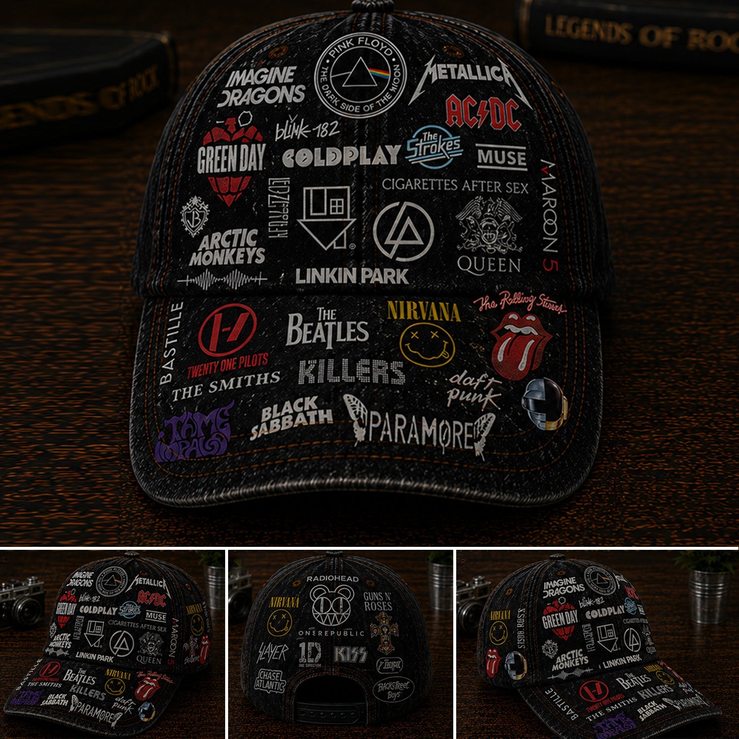 Classic Rock Music Cap Personalized Legends Edition Gift Classic Cap GradoCreations