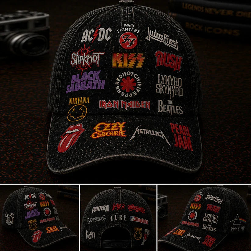 Personalized Classic Cap with Rock Legends Design Gift for Music Lovers Classic Cap GradoCreations