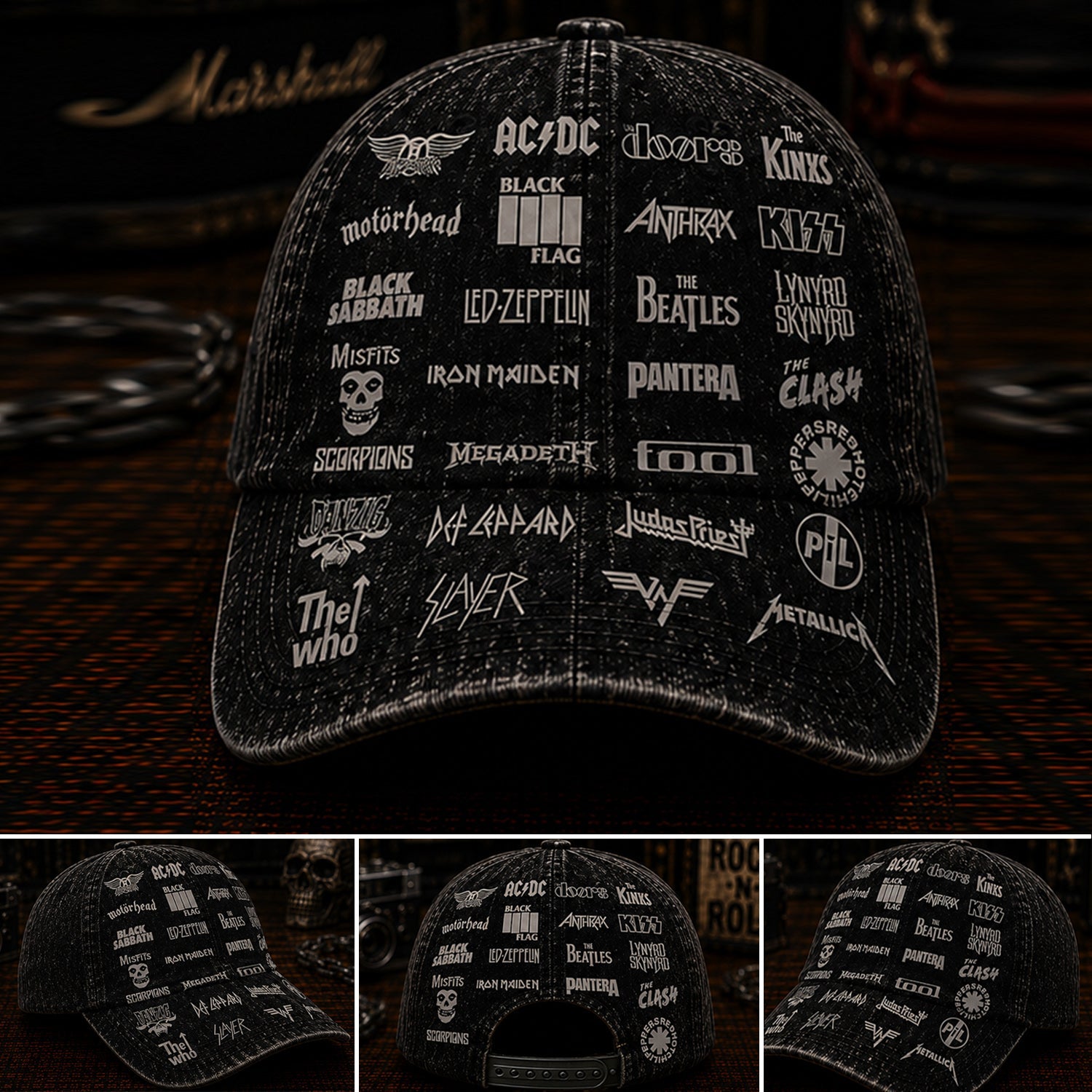 Personalized Classic Cap Legends Edition for Rock Music Lovers GradoCreations