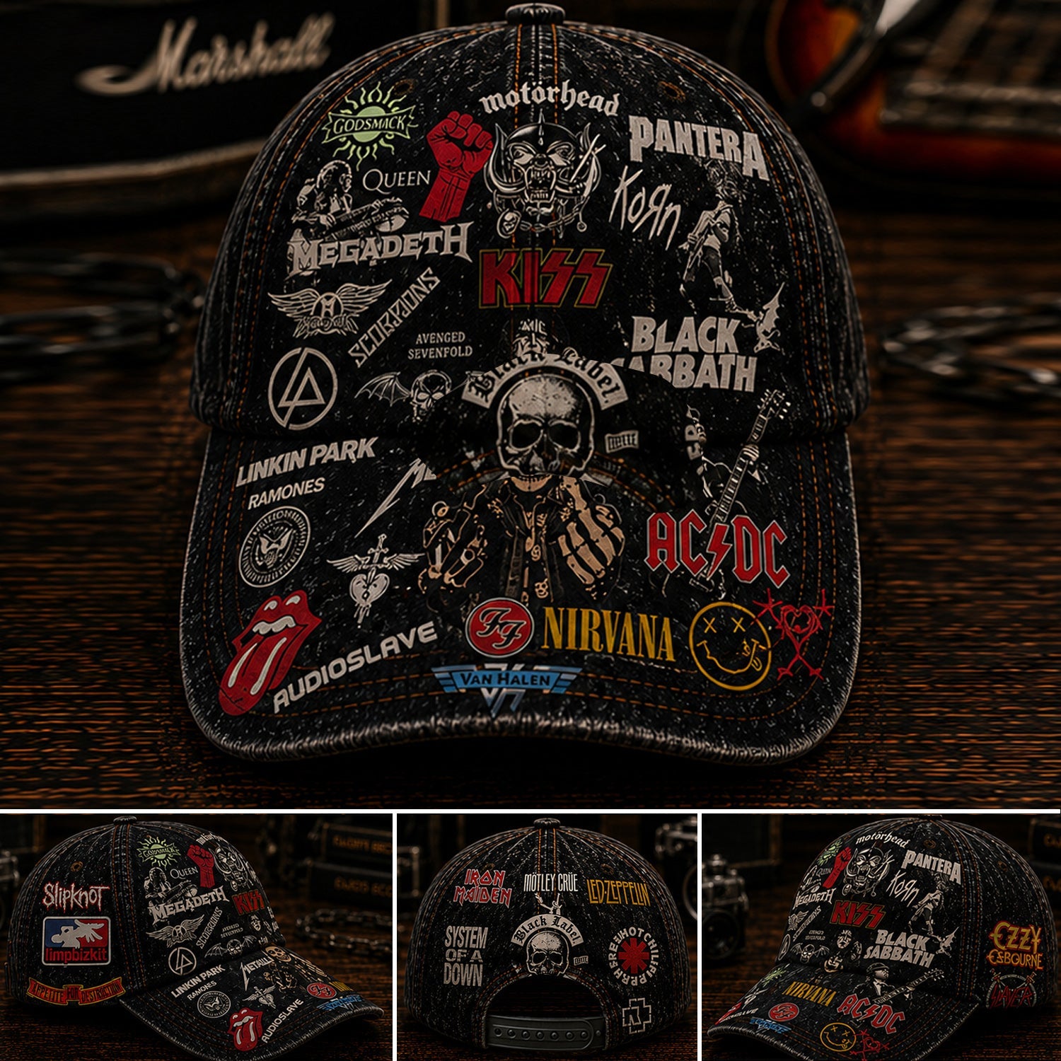 Personalized Rock Legends Classic Cap Custom Name Gift GradoCreations