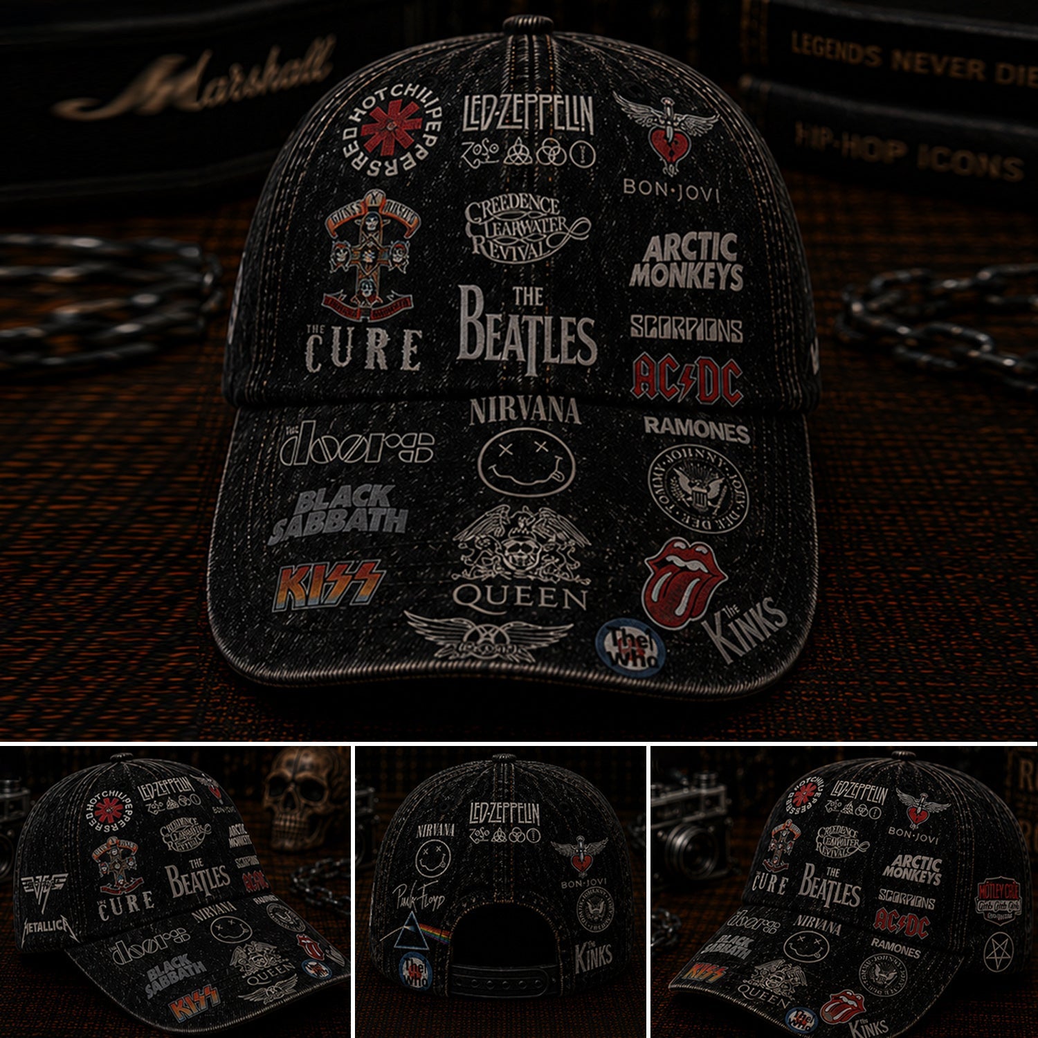 Personalized Classic Rock Cap with Legends Edition Design Classic Cap GradoCreations