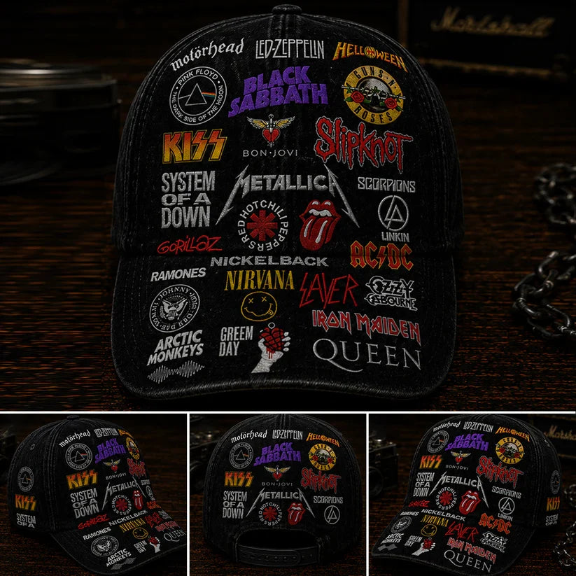 Personalized Classic Cap with Rock Legends for Music Lovers Classic Cap GradoCreations