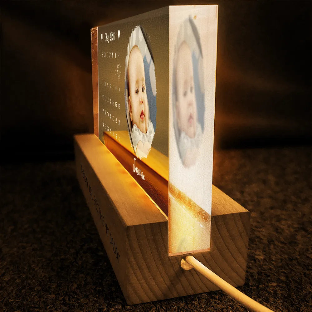 Personalized 3D LED Light Calendar Gift for Dad - Custom Photo