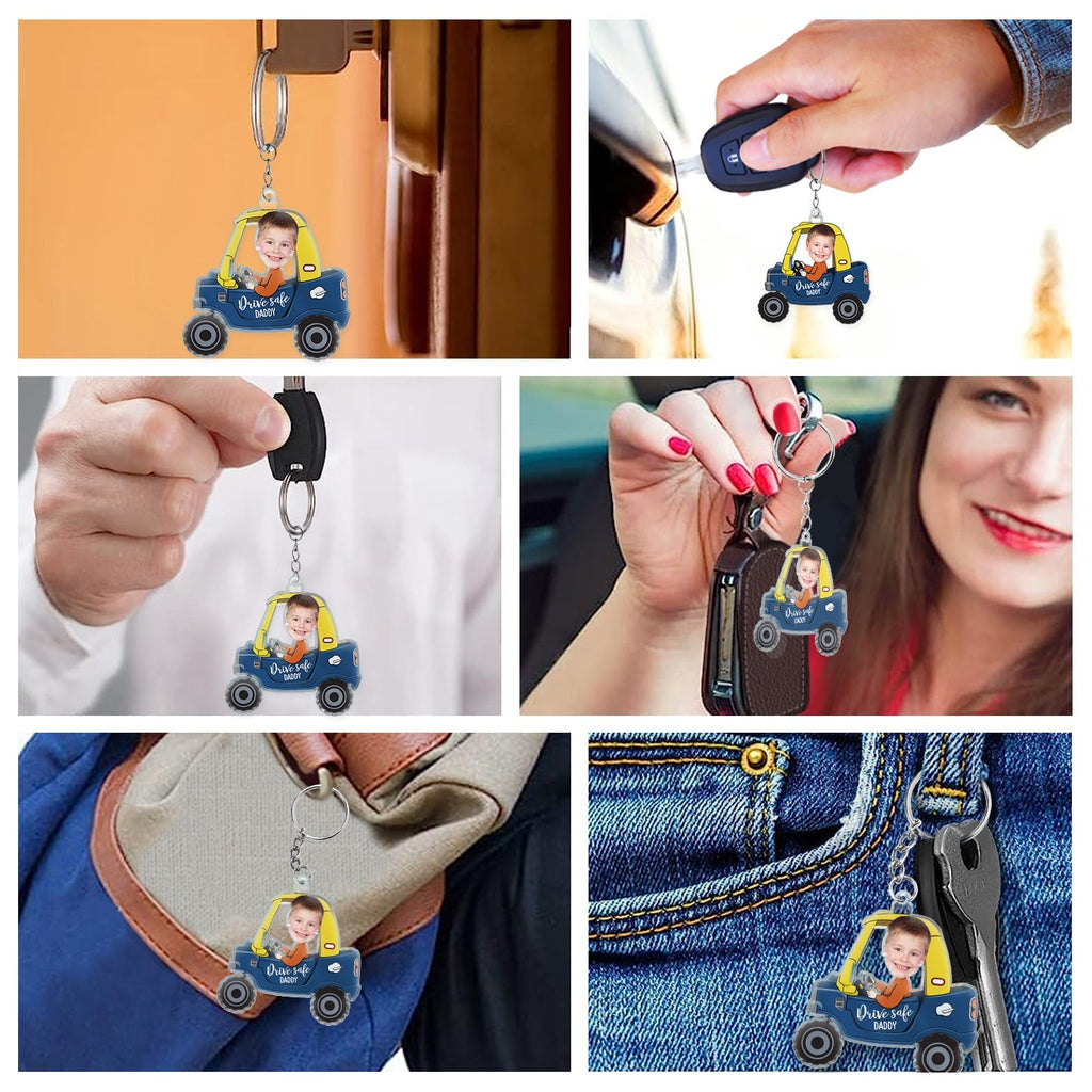Personalized Funny Cartoon Family Keychain Gift for Couple