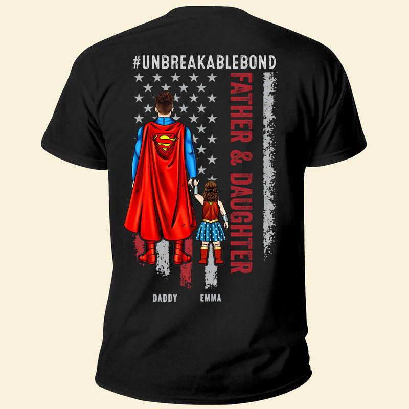 Personalized Father Daughter Bond T-Shirt Custom Design Gift Cotton Apparel GradoCreations