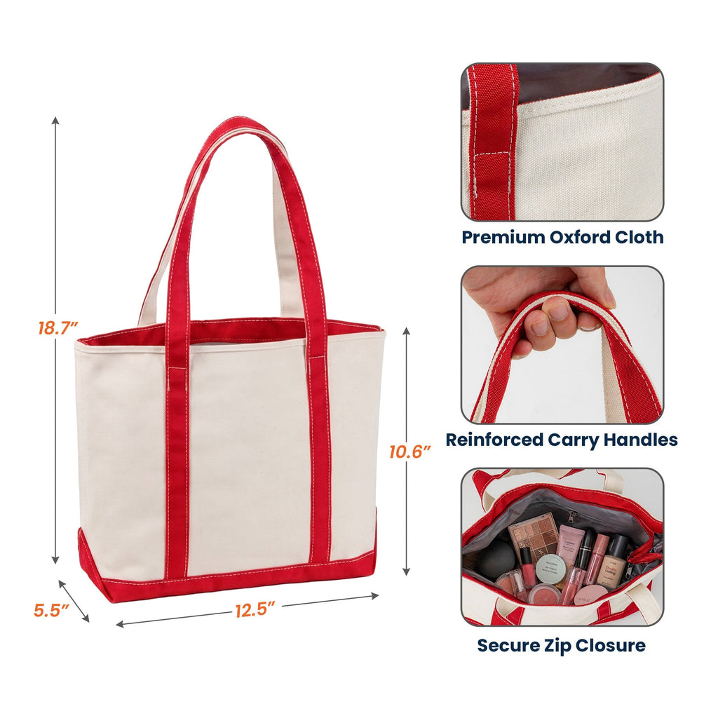 Personalized Embroidery Tote Bag with School Doodles for Teachers and Students