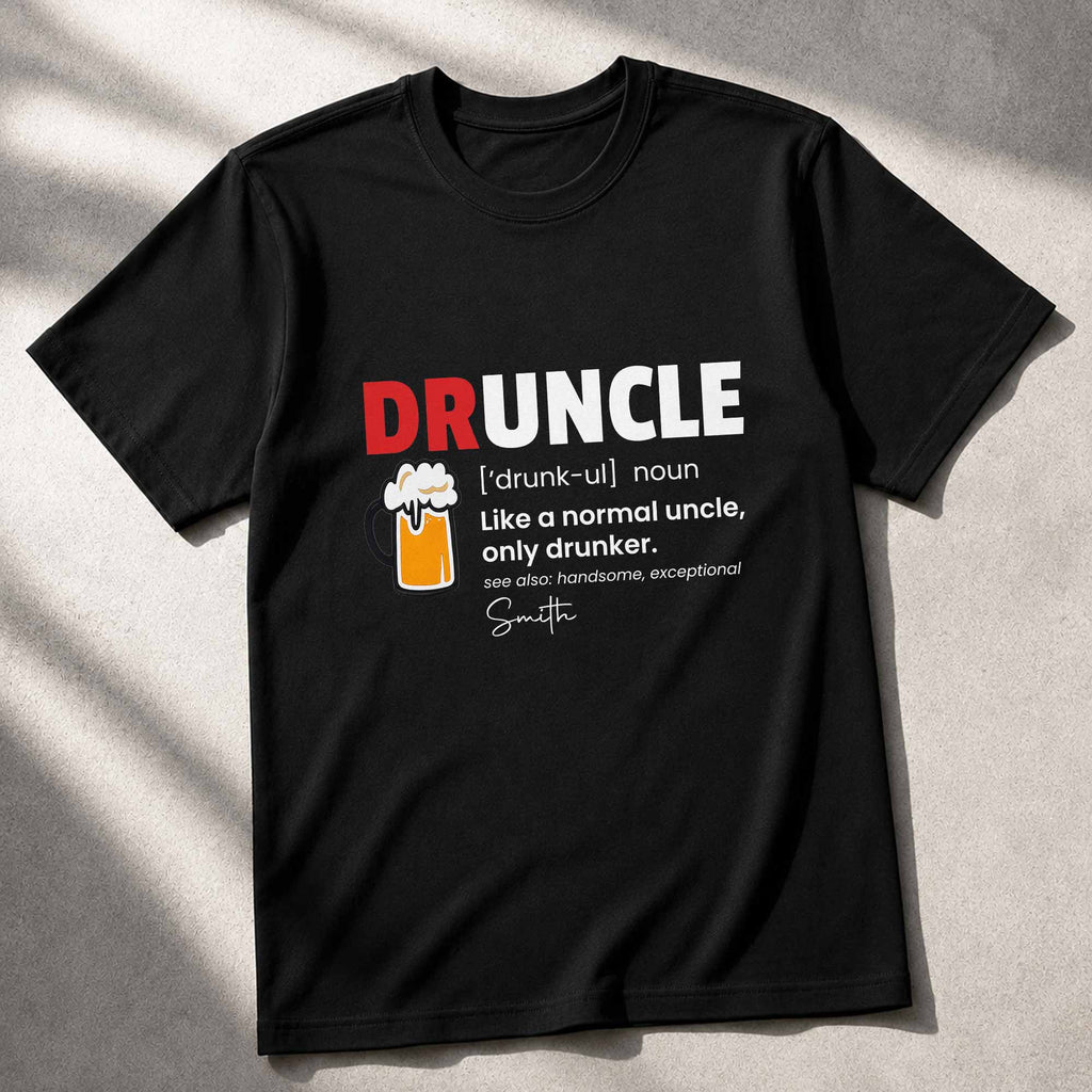 Custom Funny Druncle Definition T-shirt & Hoodie Gift for Uncle Shirt GradoCreations