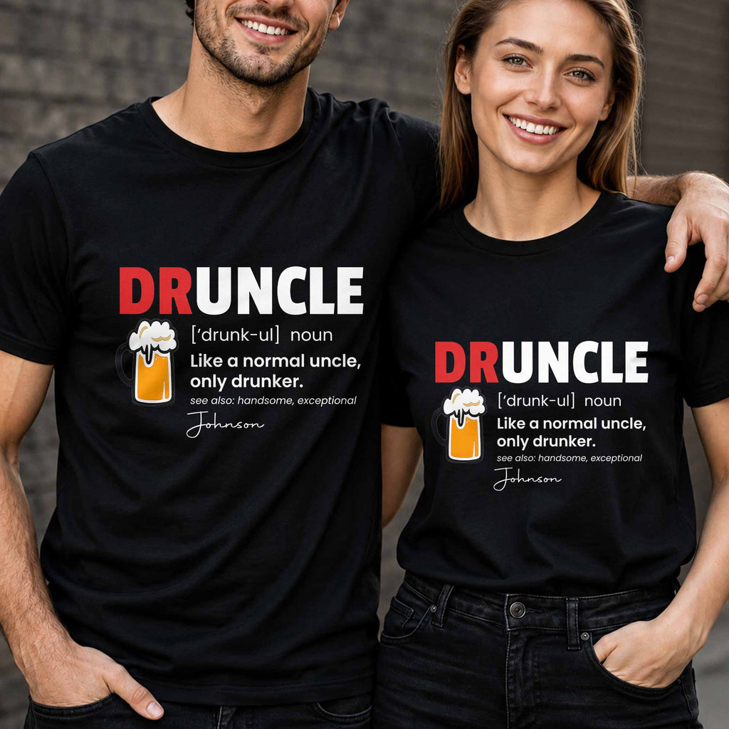 Custom Funny Druncle Definition T-shirt & Hoodie Gift for Uncle Shirt GradoCreations