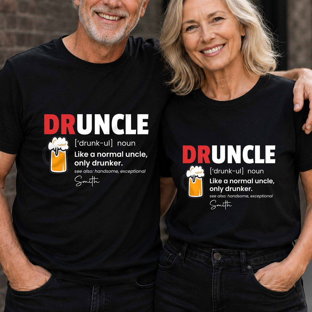 Custom Funny Druncle Definition T-shirt & Hoodie Gift for Uncle Shirt GradoCreations
