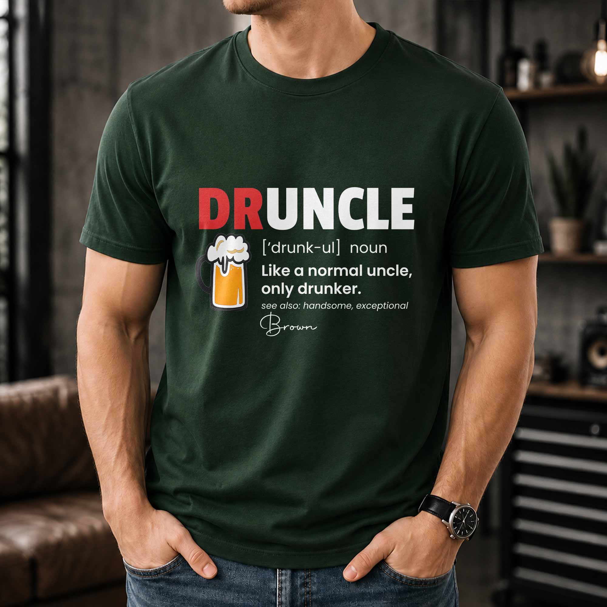 Custom Funny Druncle Definition T-shirt & Hoodie Gift for Uncle Shirt GradoCreations