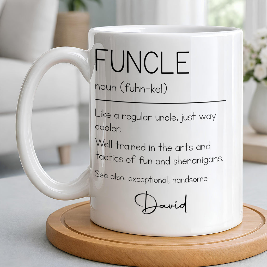 Personalized Coffee Mug Custom Definition Gift for Uncle Edge-to-edge Mug GradoCreations