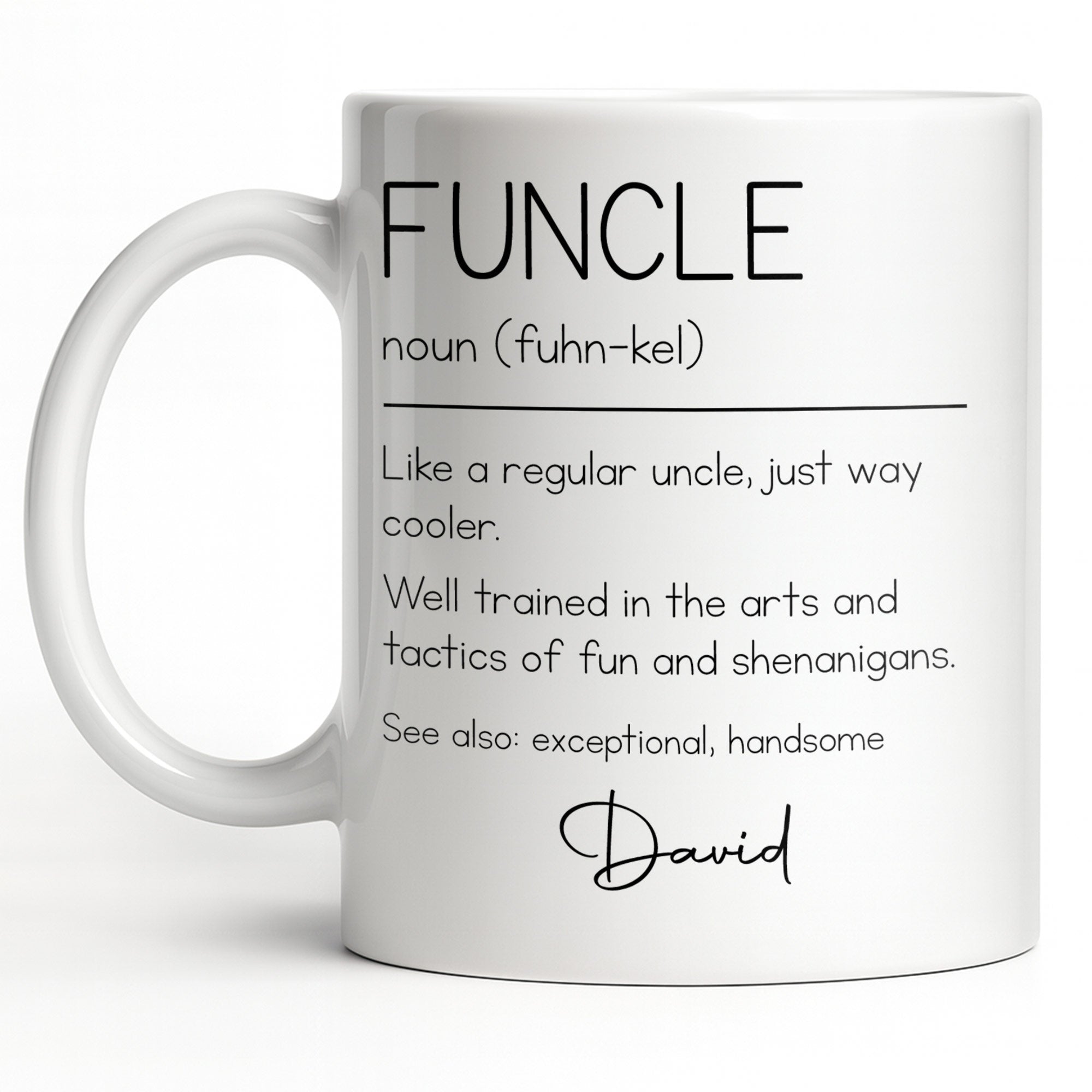 Personalized Coffee Mug Custom Definition Gift for Uncle Edge-to-edge Mug GradoCreations