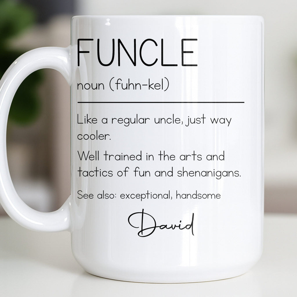 Personalized Coffee Mug Custom Definition Gift for Uncle Edge-to-edge Mug GradoCreations