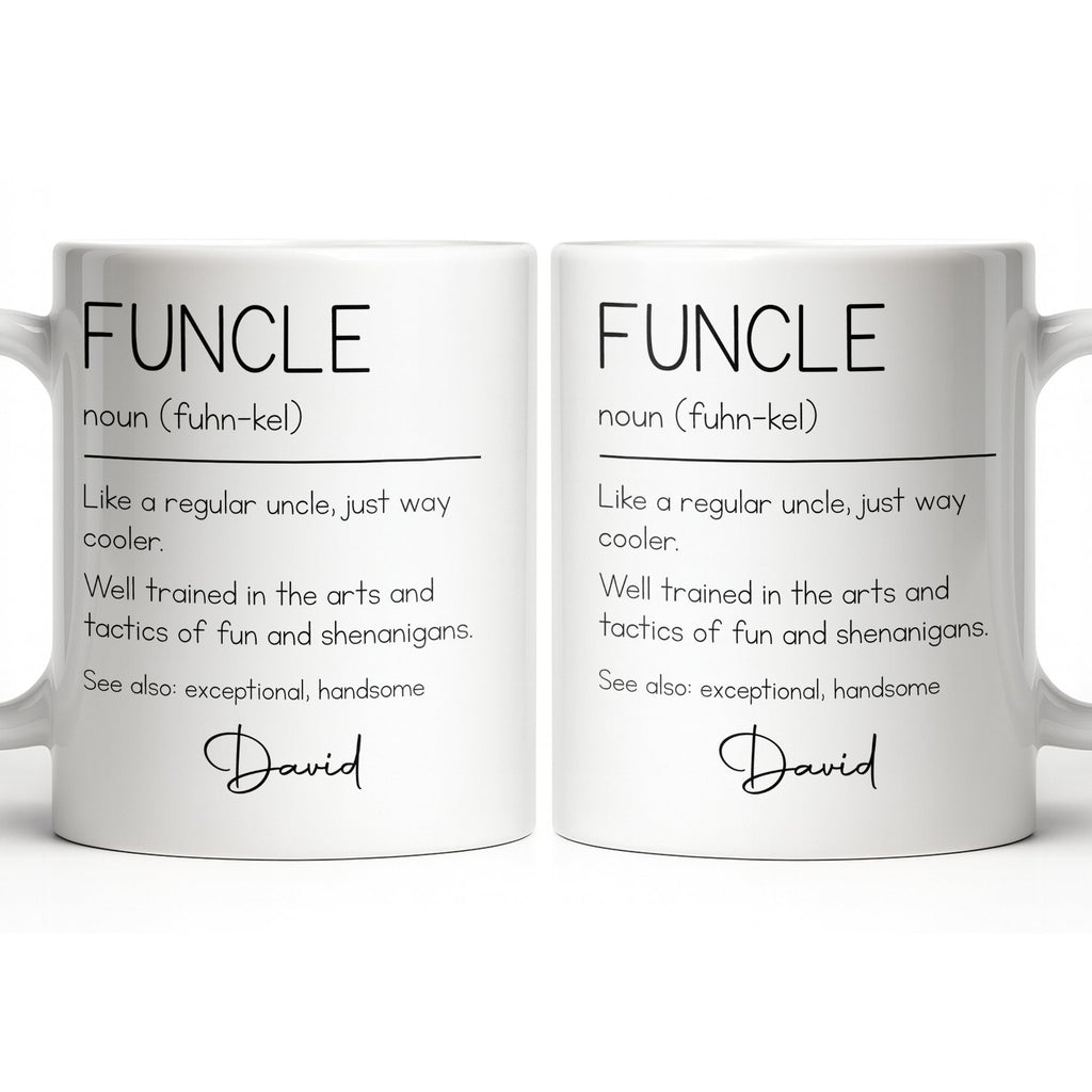 Personalized Coffee Mug Custom Definition Gift for Uncle Edge-to-edge Mug GradoCreations
