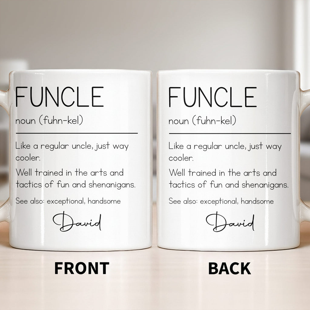 Personalized Coffee Mug Custom Definition Gift for Uncle Edge-to-edge Mug GradoCreations