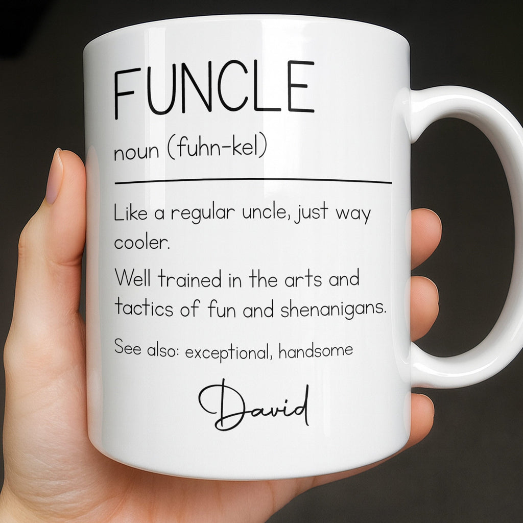 Personalized Coffee Mug Custom Definition Gift for Uncle Edge-to-edge Mug GradoCreations
