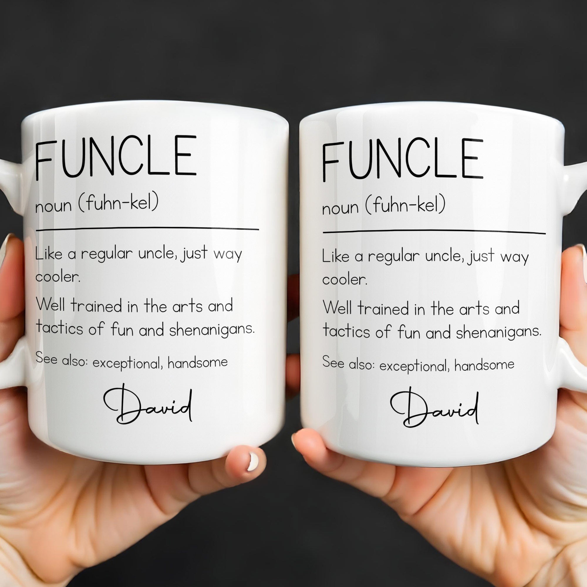 Personalized Coffee Mug Custom Definition Gift for Uncle Edge-to-edge Mug GradoCreations