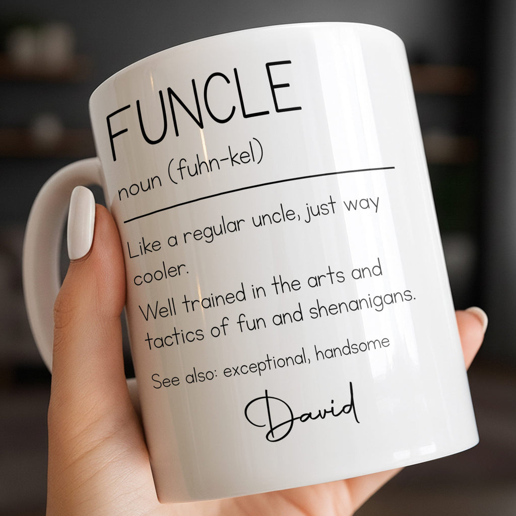 Personalized Coffee Mug Custom Definition Gift for Uncle Edge-to-edge Mug GradoCreations