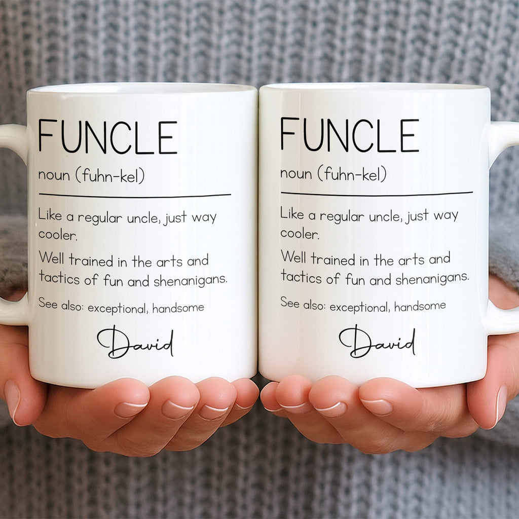 Personalized Coffee Mug Custom Definition Gift for Uncle Edge-to-edge Mug GradoCreations