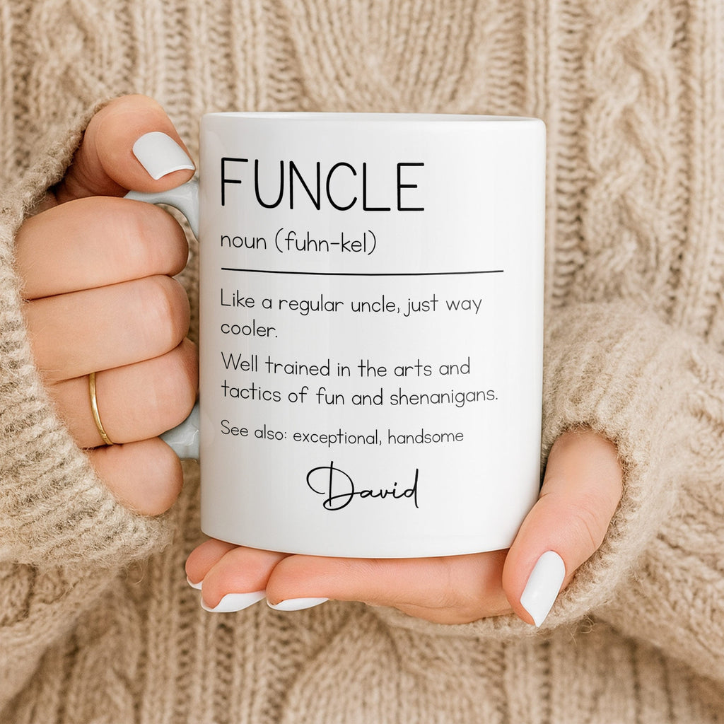 Personalized Coffee Mug Custom Definition Gift for Uncle Edge-to-edge Mug GradoCreations