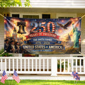 Personalized USA 250th Anniversary Horizontal Banner for Family Home Decor