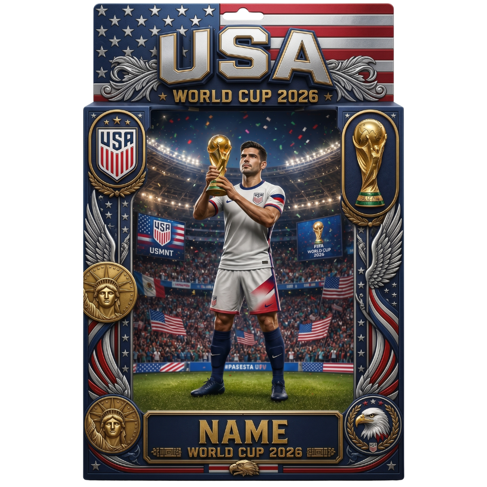 Personalized Acrylic Plaque for Soccer Fans - Custom Nation Gift