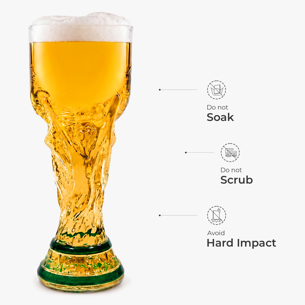 Personalized Football Dads Club Trophy Beer Glass Gift for Dad