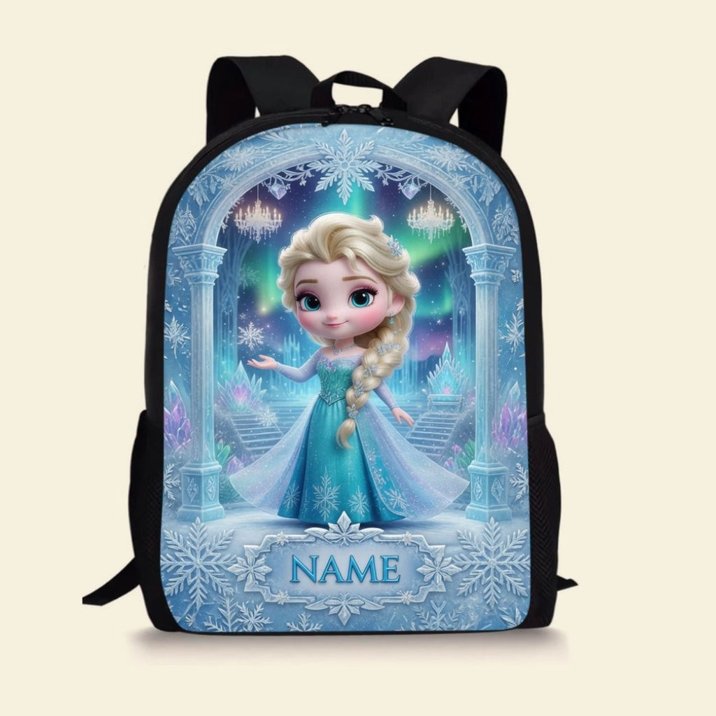 Personalized Princess Avatar Backpack Set for Girls - Custom Name, Lunch Bag & Water Bottle School Bag+ GradoCreations