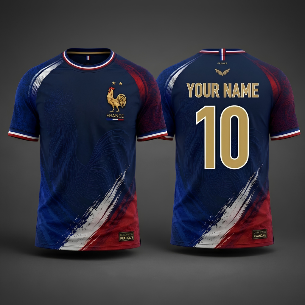 Personalized France Soccer Jersey Custom Name Gift for Sports Lovers