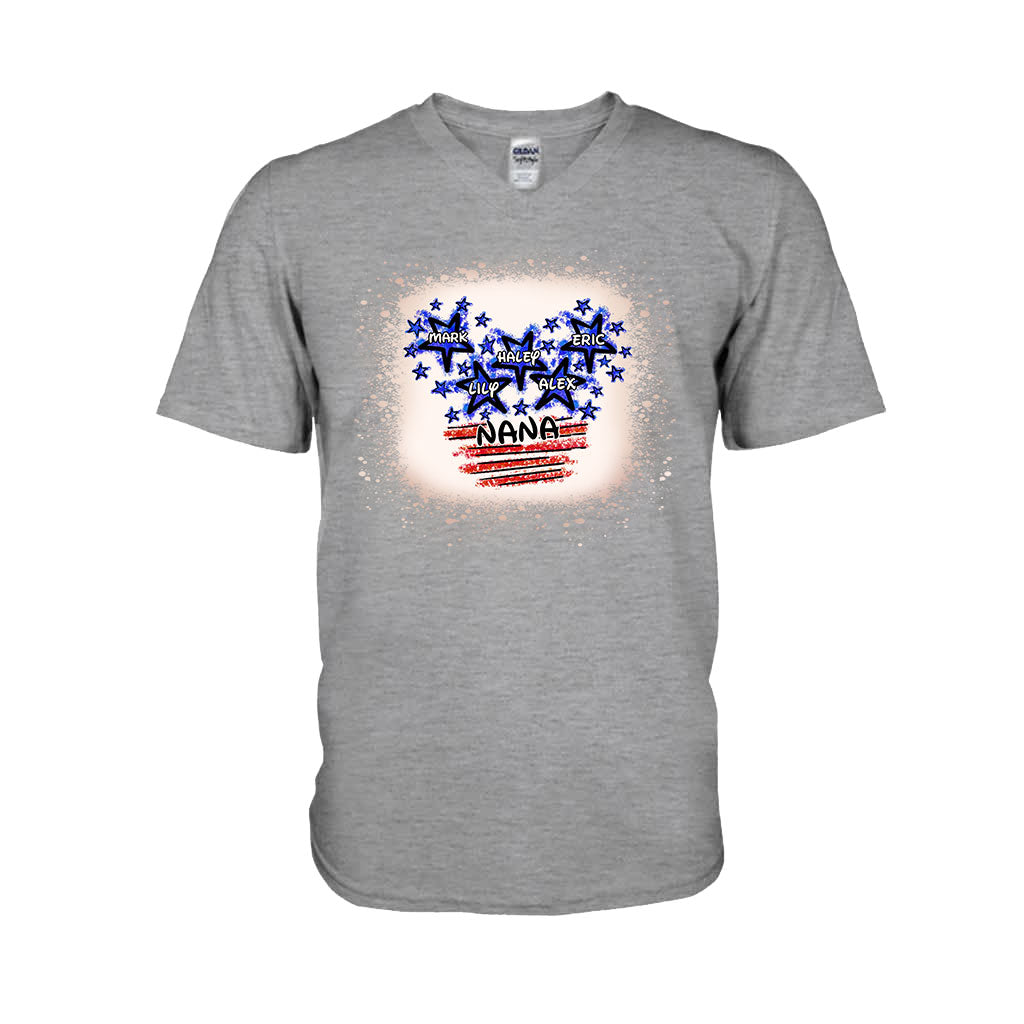 Personalized Independence Day T-shirt for Nana Custom Names Gift T-shirt & Hoodie GradoCreations