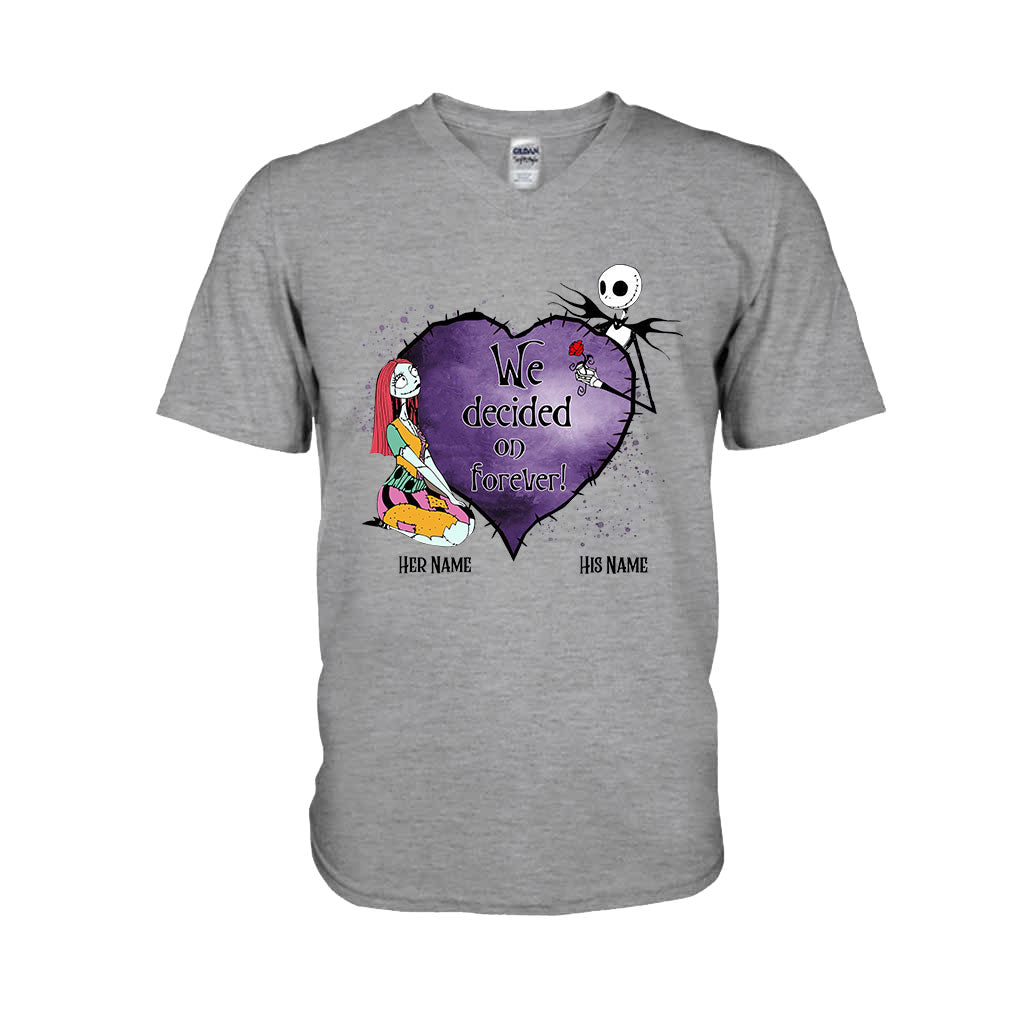 Personalized Couple T-Shirt & Hoodie Custom Names Gift T-shirt & Hoodie GradoCreations