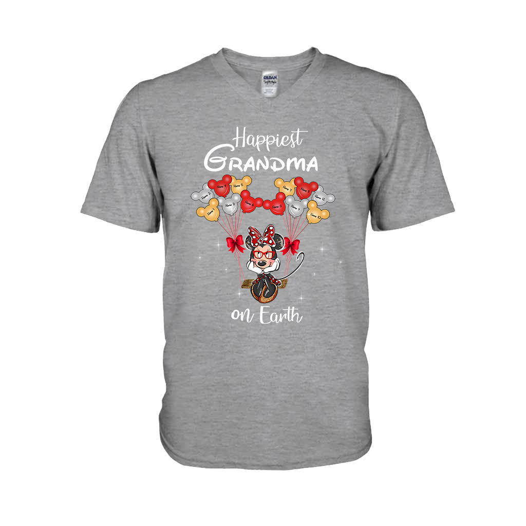 Personalized Grandma T-Shirt & Hoodie with Happiest Grandma Design T-shirt & Hoodie GradoCreations