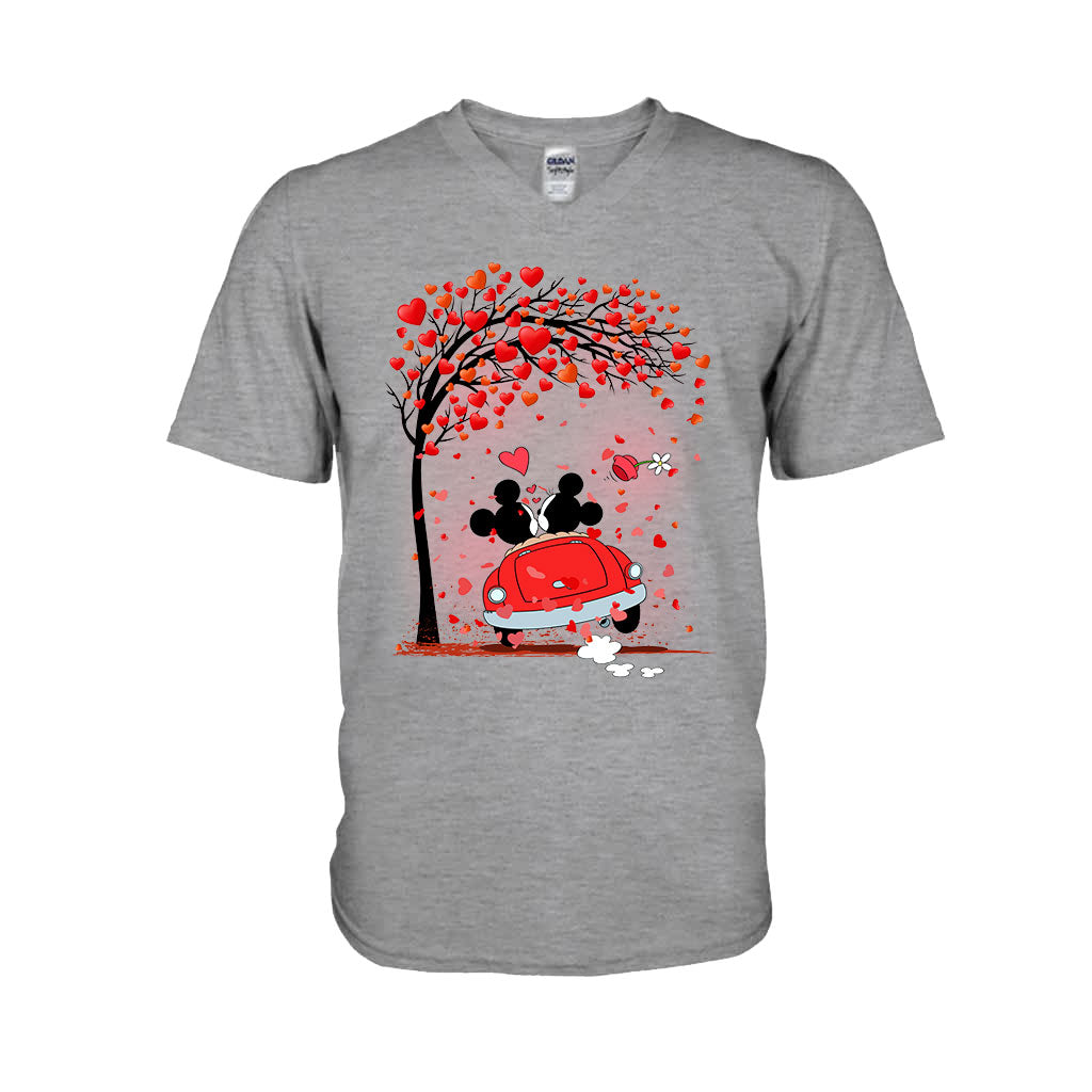 Personalized Couple T-Shirt & Hoodie with Heart Design for Valentine’s Day T-shirt & Hoodie GradoCreations