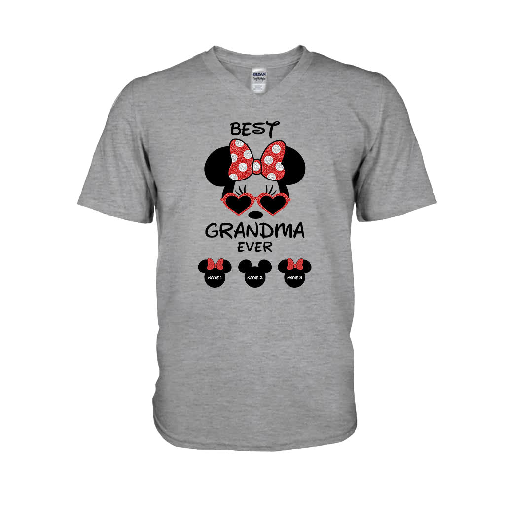 Personalized Best Grandma Ever T-shirt & Hoodie with Custom Names T-shirt & Hoodie GradoCreations