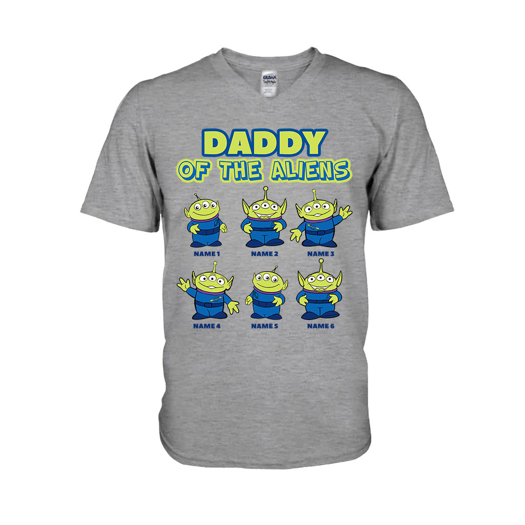 Personalized Daddy Of The Aliens T-Shirt & Hoodie Gift for Dad T-shirt & Hoodie GradoCreations