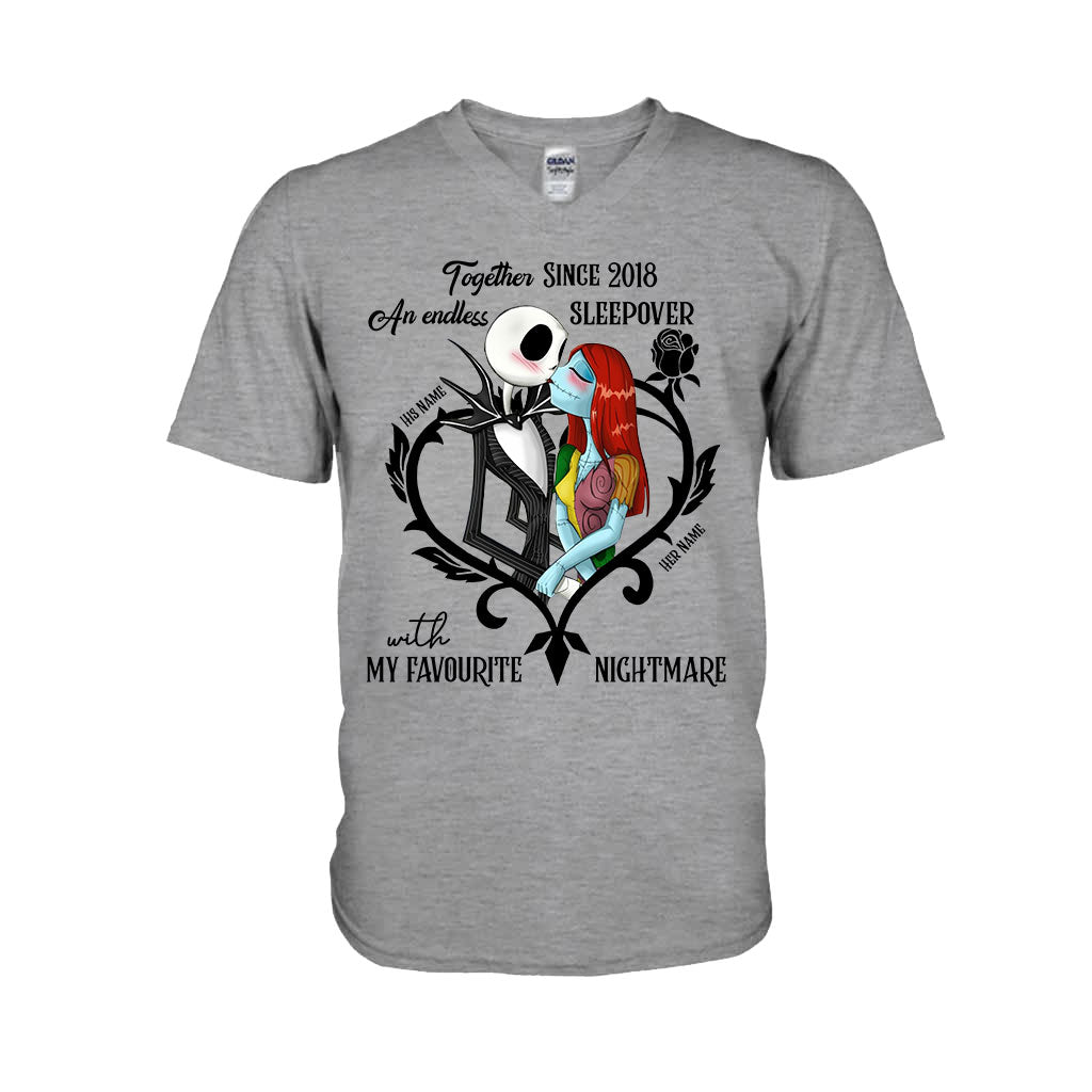 Personalized Nightmare T-shirt and Hoodie Gift for Couples T-shirt & Hoodie GradoCreations