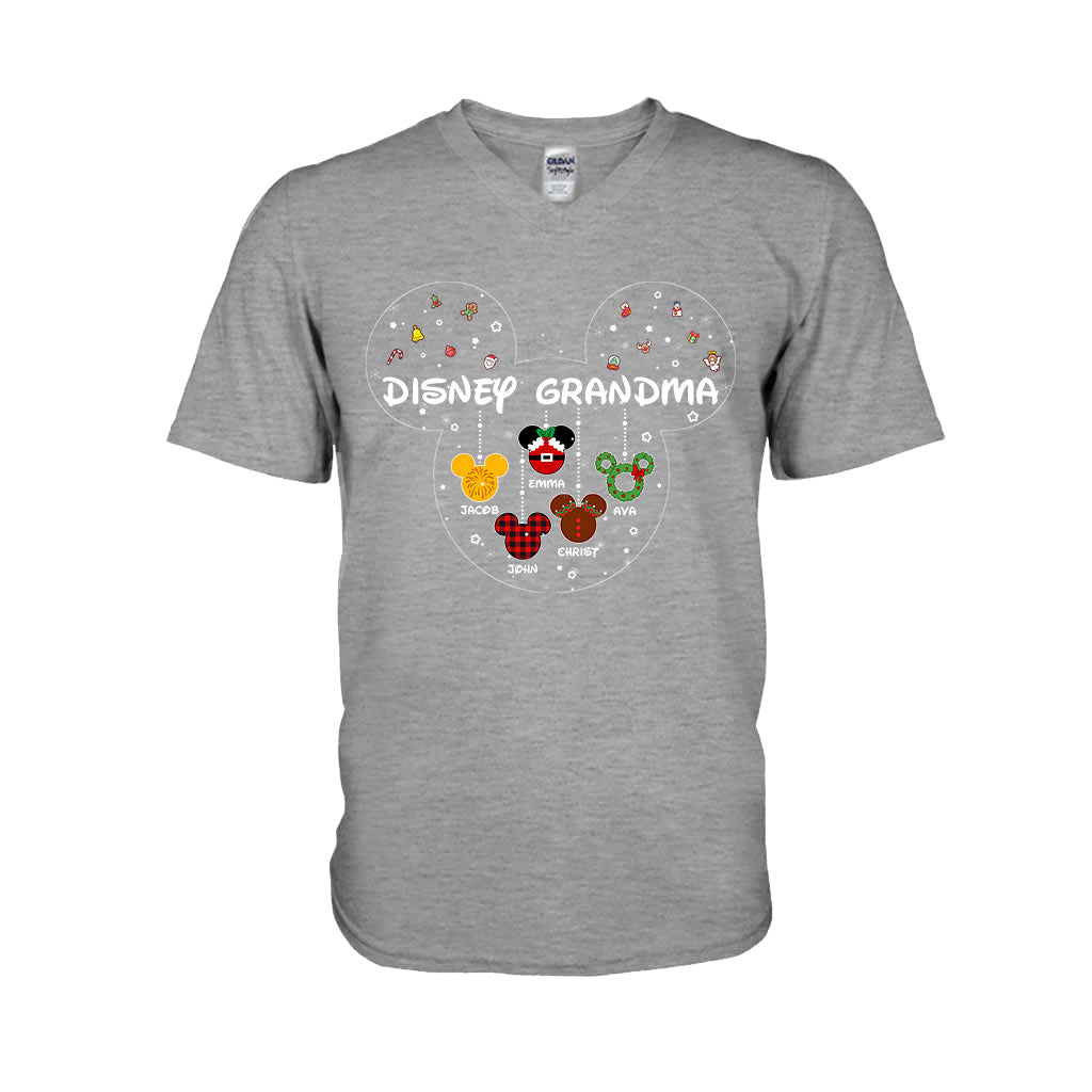 Personalized Christmas T-shirt and Hoodie for Grandma T-shirt & Hoodie GradoCreations