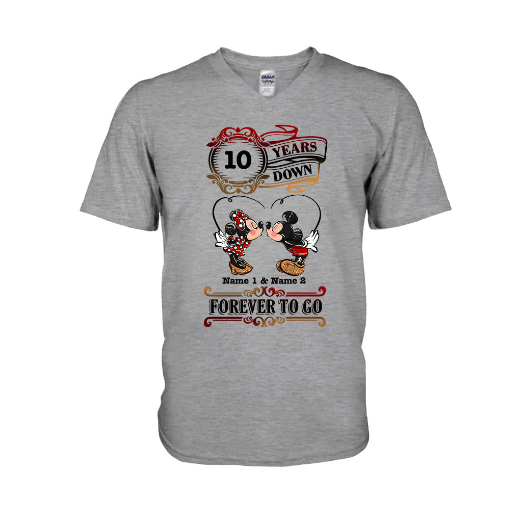 Personalized Couple T-shirt and Hoodie Custom Names Forever to Go Gift T-shirt & Hoodie GradoCreations