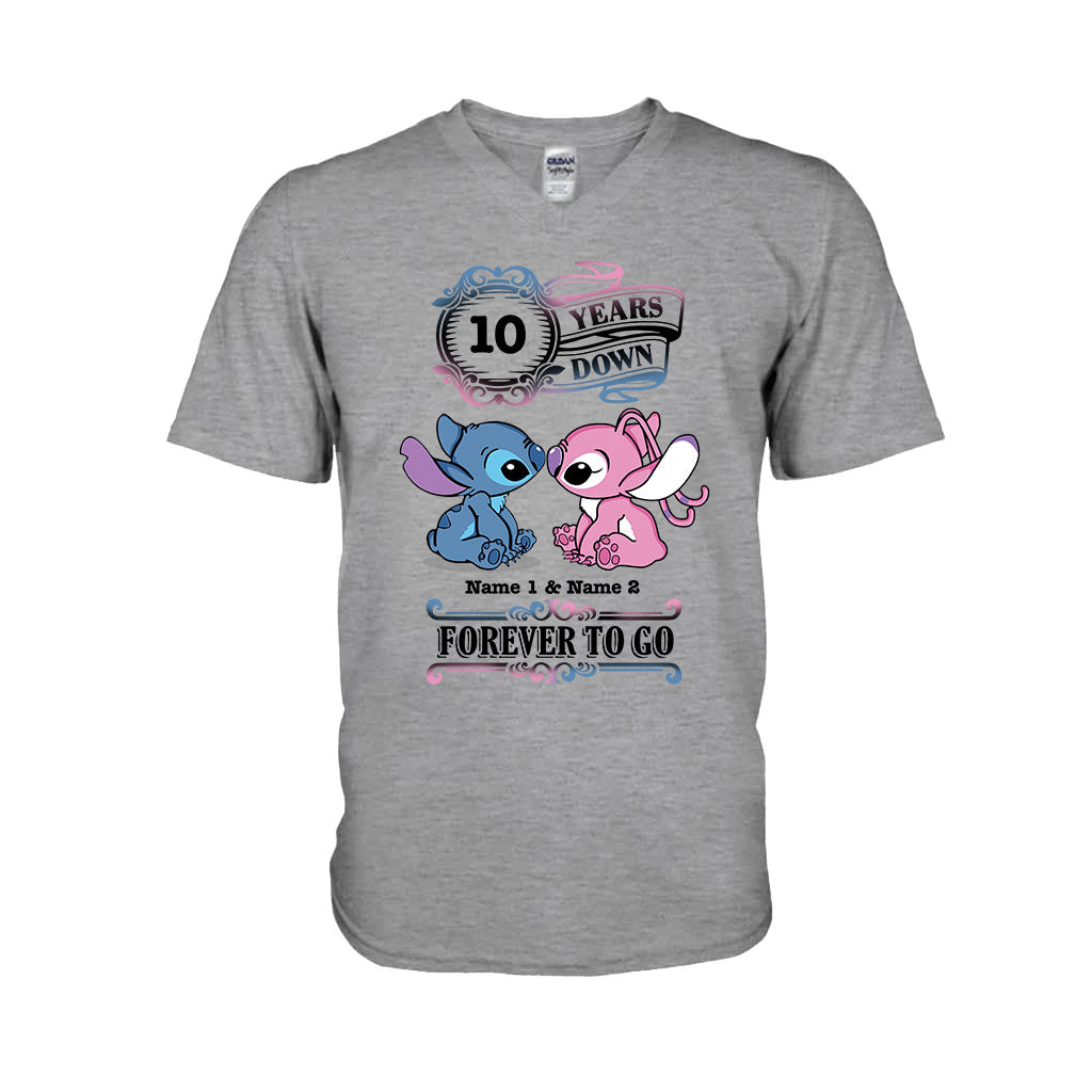 Personalized Couple T-shirt and Hoodie Custom Names Forever To Go Gift T-shirt & Hoodie GradoCreations