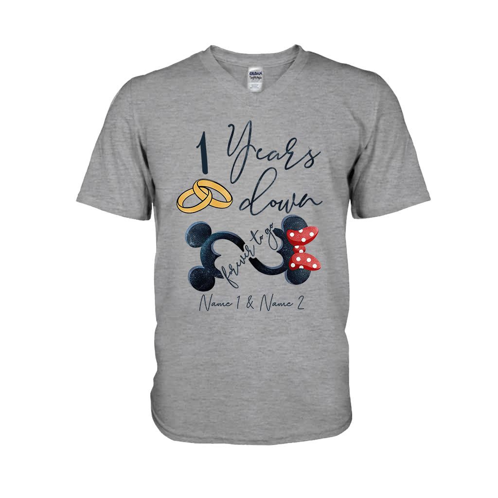 Personalized Couple Mouse T-shirt & Hoodie Custom Names Gift T-shirt & Hoodie GradoCreations