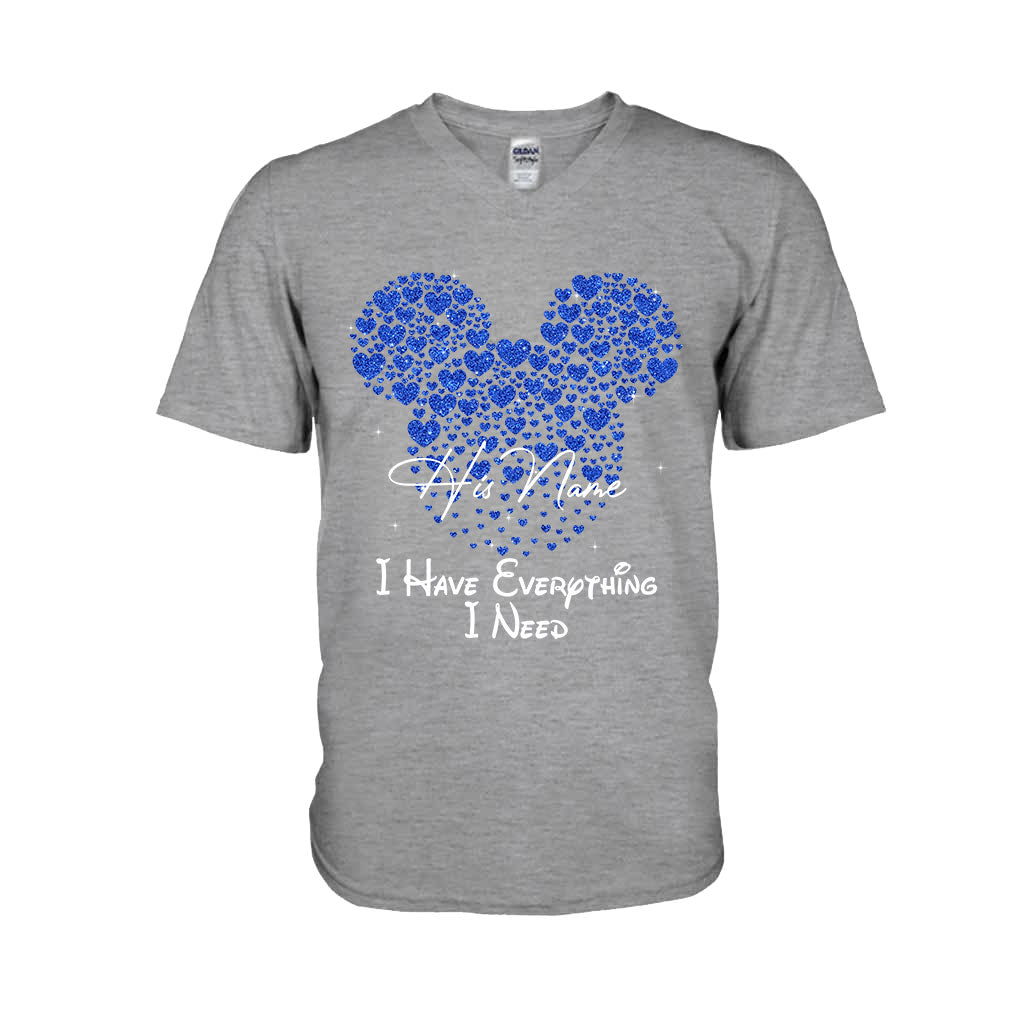 Personalized Mouse T-shirt & Hoodie Custom Name Gift for Couples T-shirt & Hoodie GradoCreations